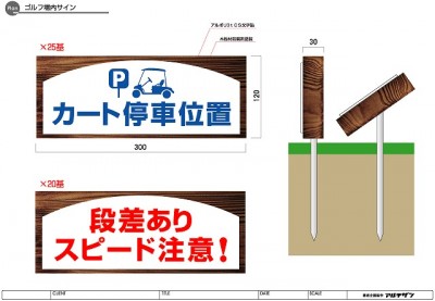 製作中のサイン