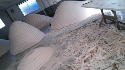 ダニエル・オスト展　築山製作