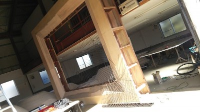 ダニエル・オスト展　ゲートオブジェ製作