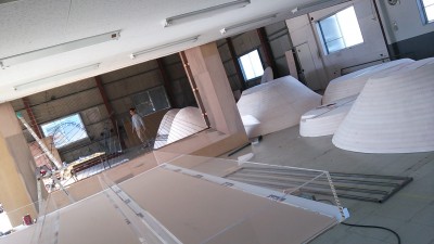 ダニエル・オスト展　築山製作