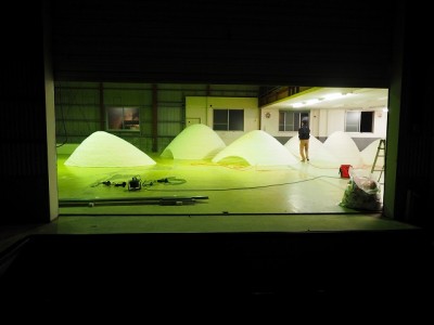 ダニエル・オスト展　築山製作