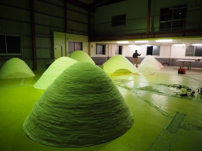 ダニエル・オスト展　築山製作