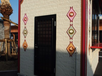 ぽっくる村サイン工事