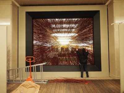ダニエル・オスト展　ゲートオブジェ製作