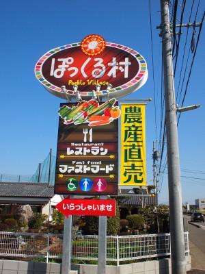 ぽっくる村サイン工事