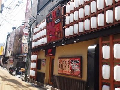 焼肉店サイン工事